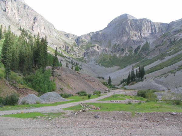 mining in Arrastra canyon