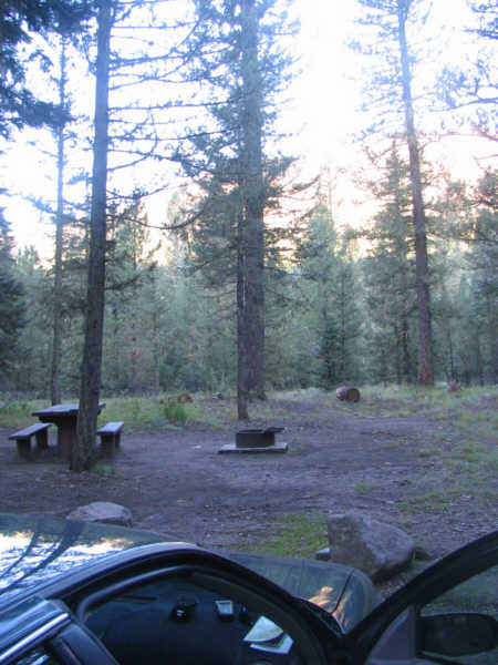 camp below Wolf Creek Pass