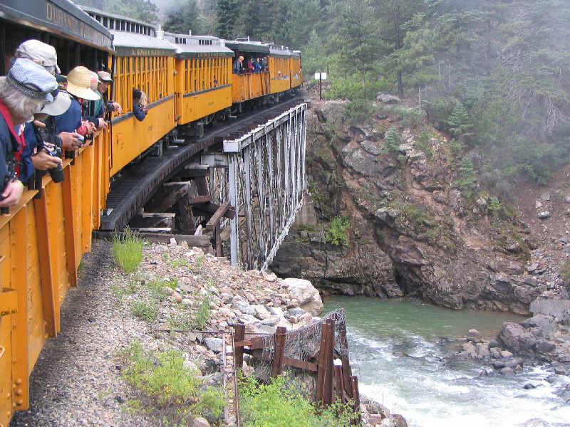 the train ride back to Durango
