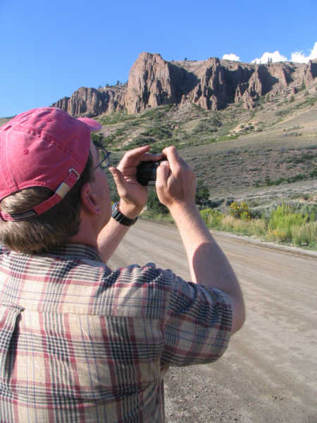 Glenn taking a panoramic photo
