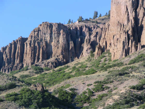 the scenic pinicles near Gunnison