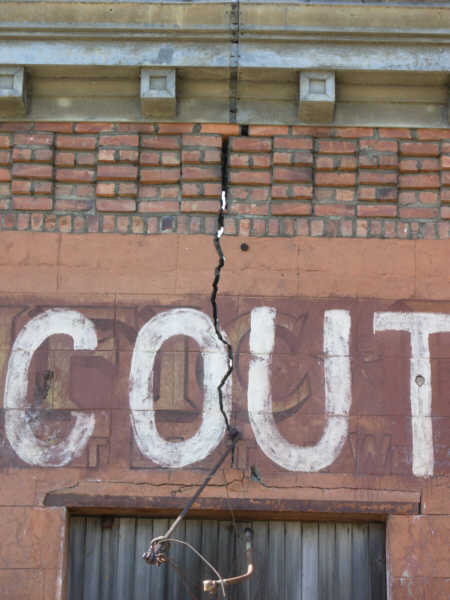right side 2-story wood structure.