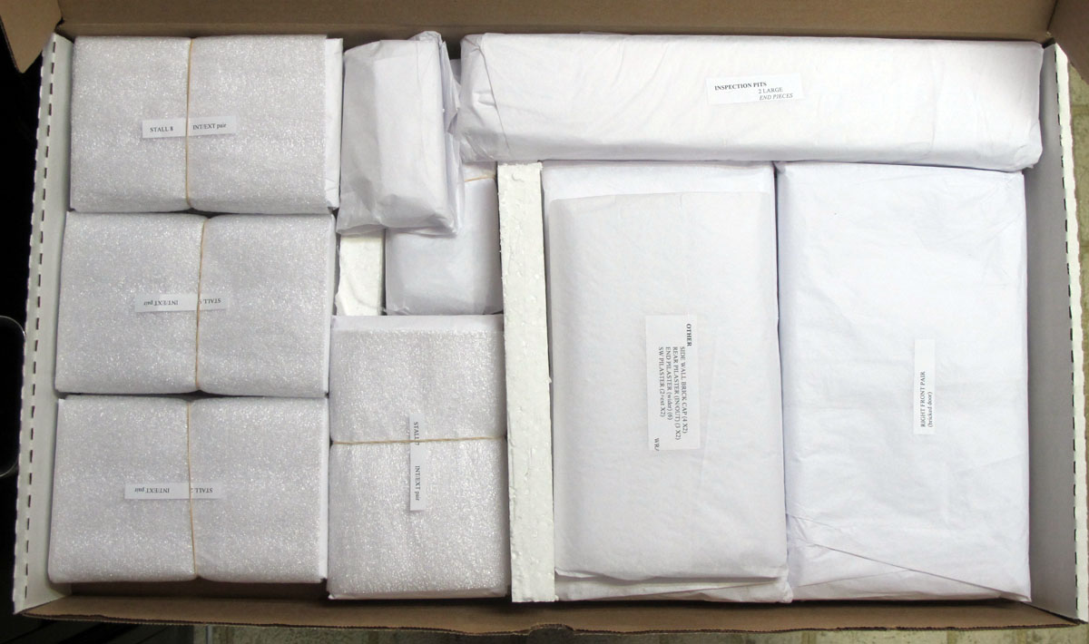 The castings are boxed up for delivery