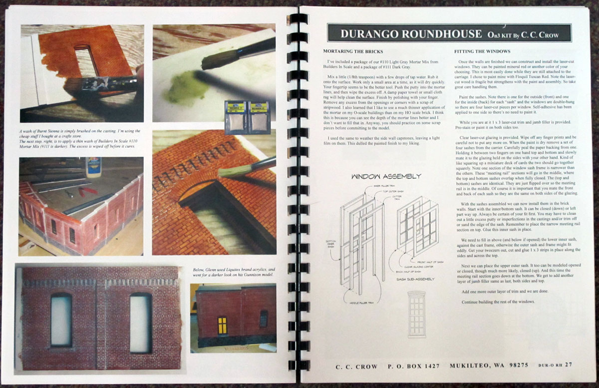 bound instructions book and tabloid-size plan sheets