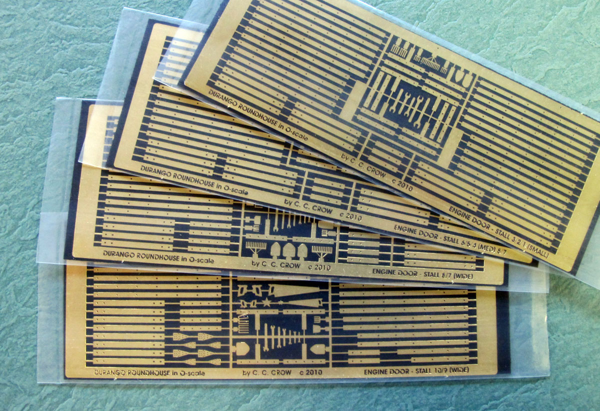 The photo-etched hinge straps