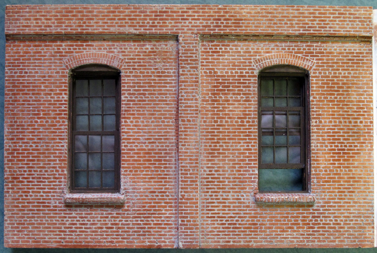 Stall 10 rear wall, exterior