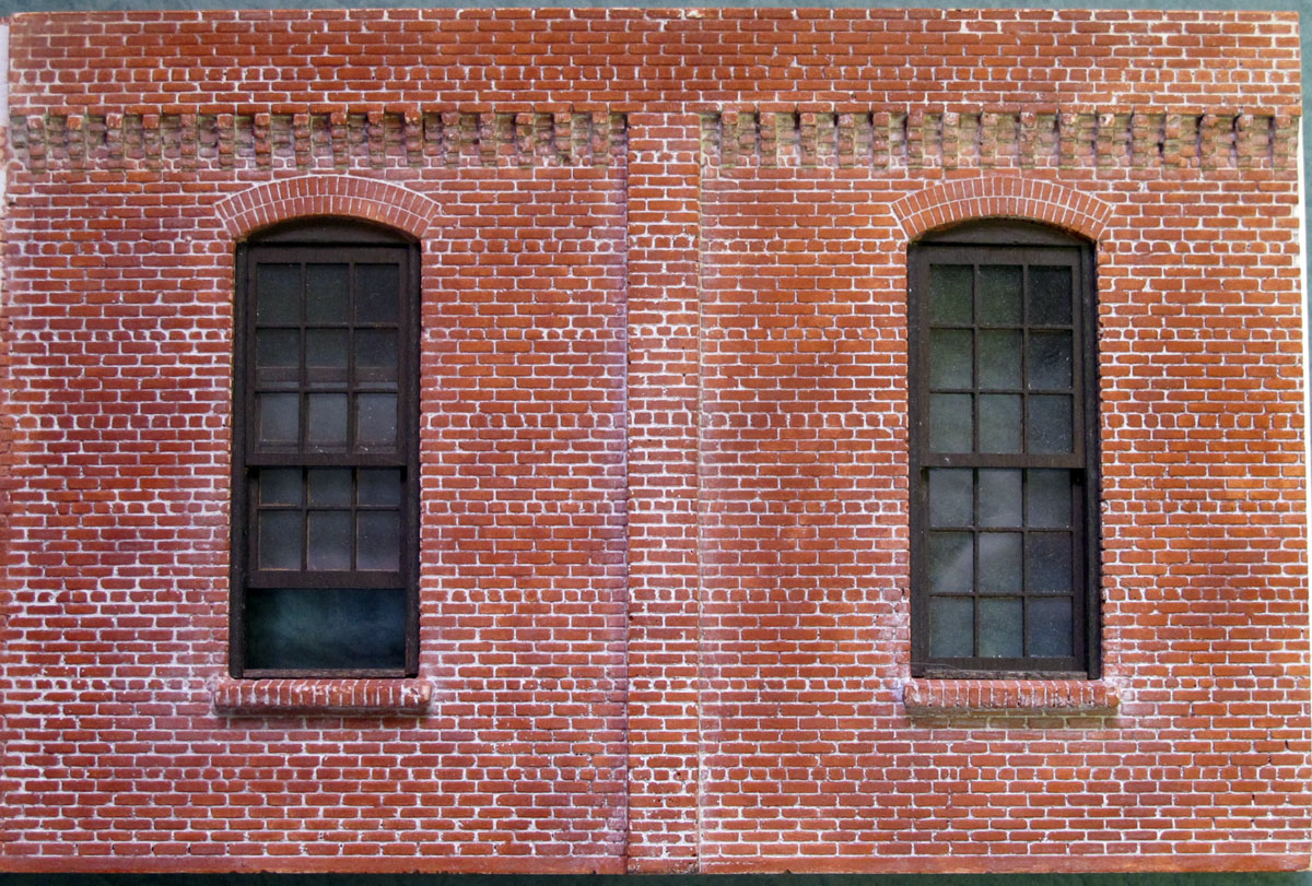 Stall 10 rear wall, exterior