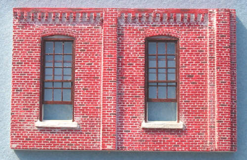 Rear wall panel, brick.