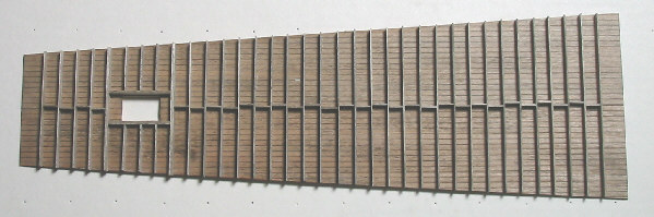 One of the laser cut roof panels.