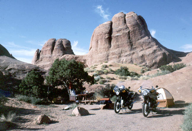 Camp site 48-A, Arches National Park.