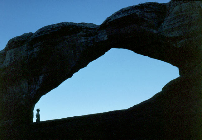 blue arch.