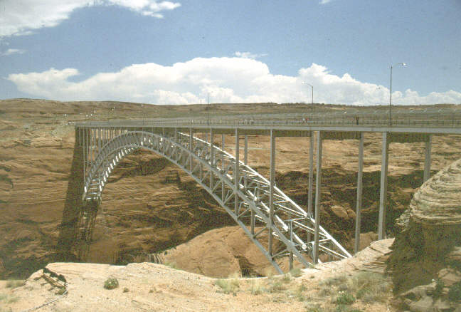 The bridge just below the dam.