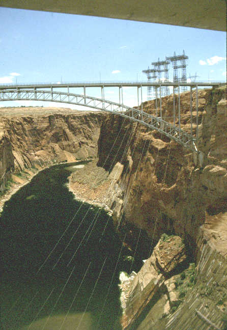 The bridge just below the dam.