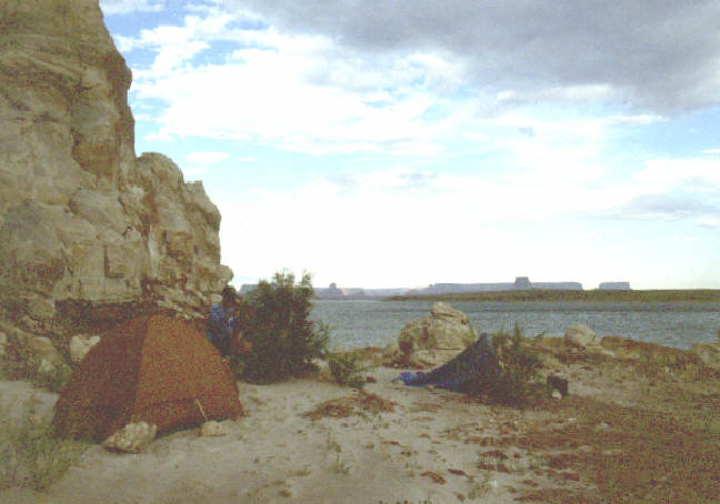 Lower view of our camp.