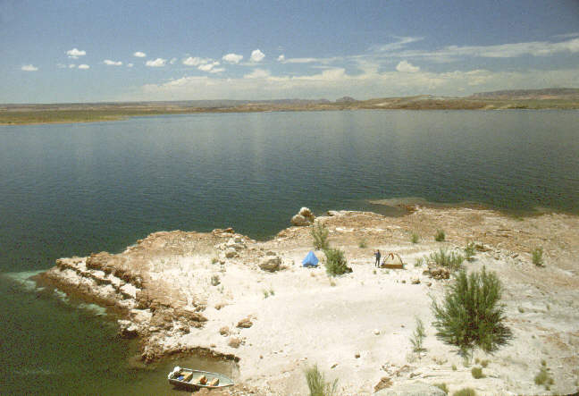 high view of our camp.