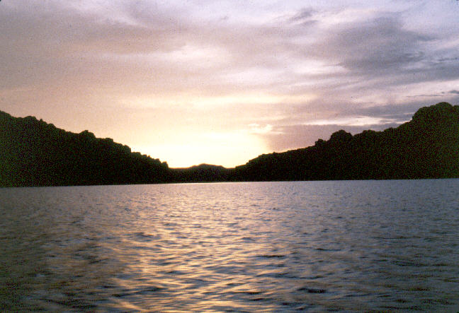 Sunset on Lake Powell.