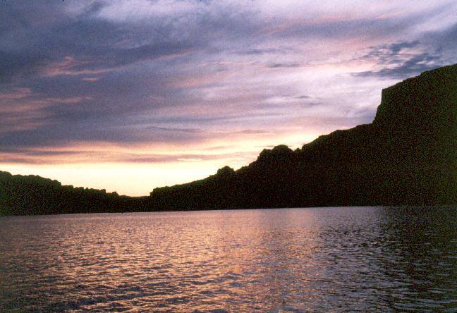 Sunset on Lake Powell.