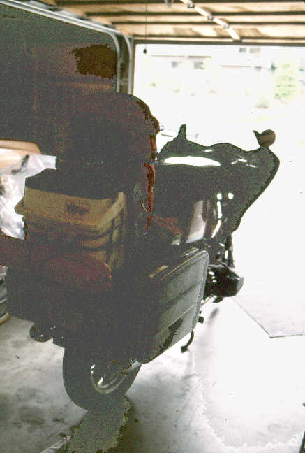 My bike getting ready to go.