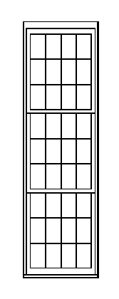drawing of NP triple-hung window