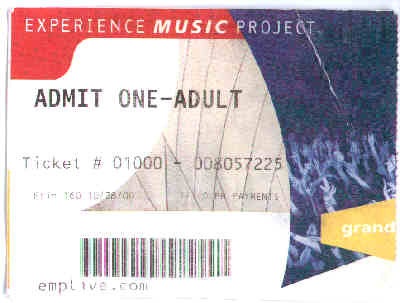 Experience Music Project ticket