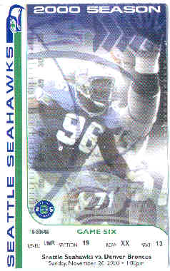 Seahawk's ticket