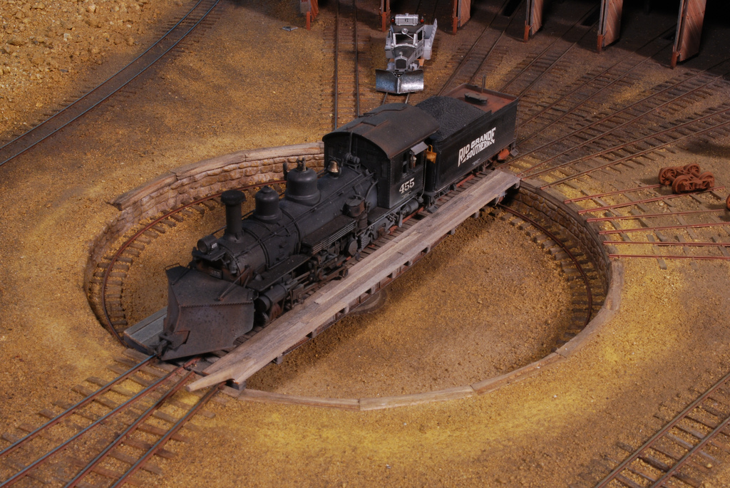 Ridgway Roundhouse diorama by Kevin Shanahan and Phil Gazzano