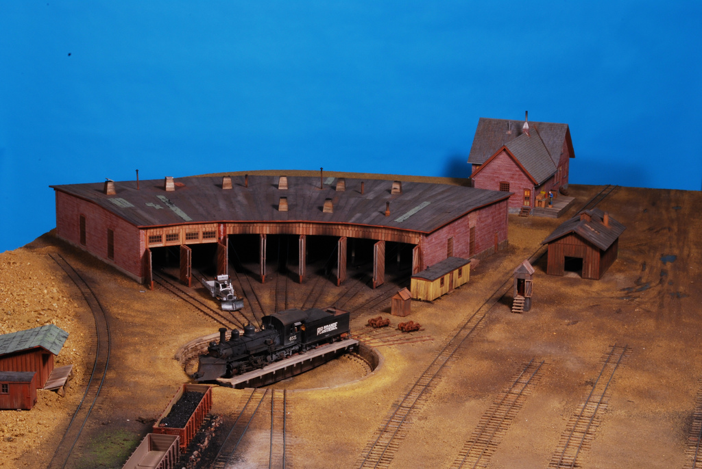 Ridgway Roundhouse diorama by Kevin Shanahan and Phil Gazzano