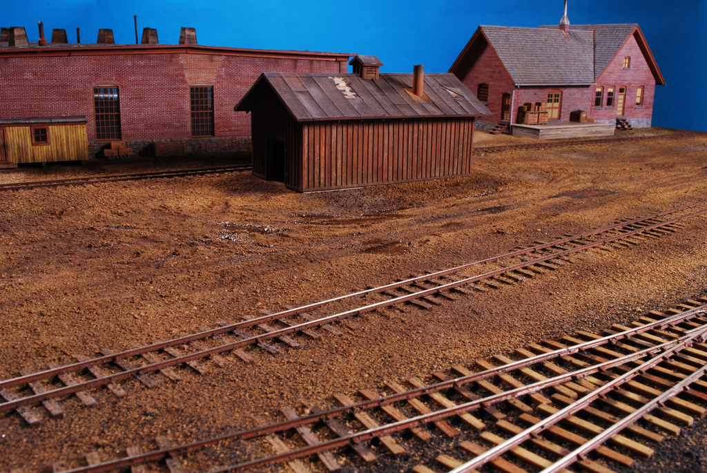 Ridgway Roundhouse diorama by Kevin Shanahan and Phil Gazzano