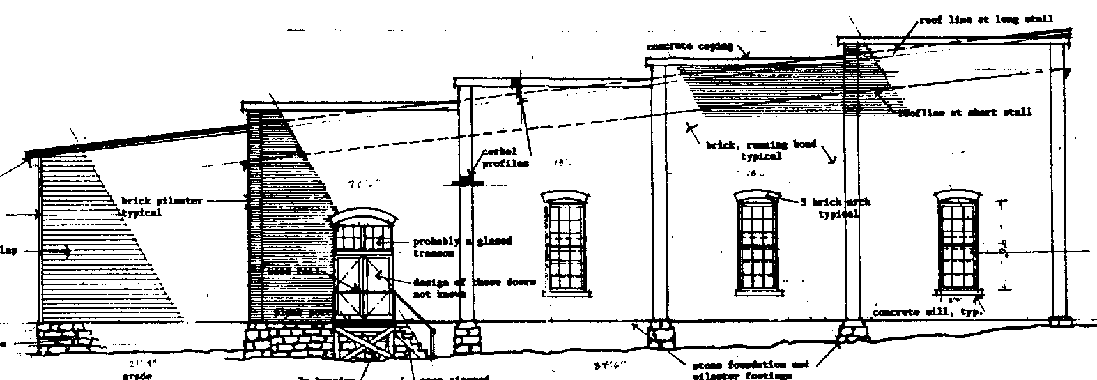 Mike Blazak drawings of Gunnison Roundhouse.